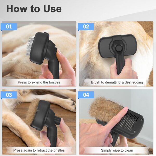 Self Cleaning Shedding Brush - Image 2