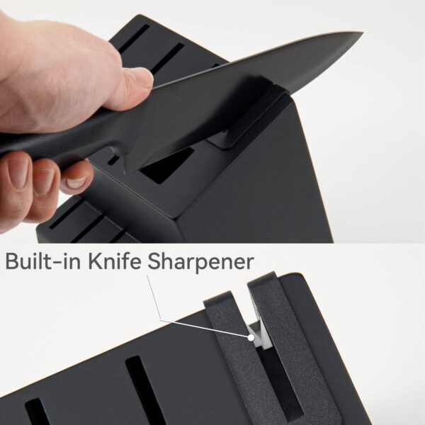 Kitchen Knife Set with Block - Image 6